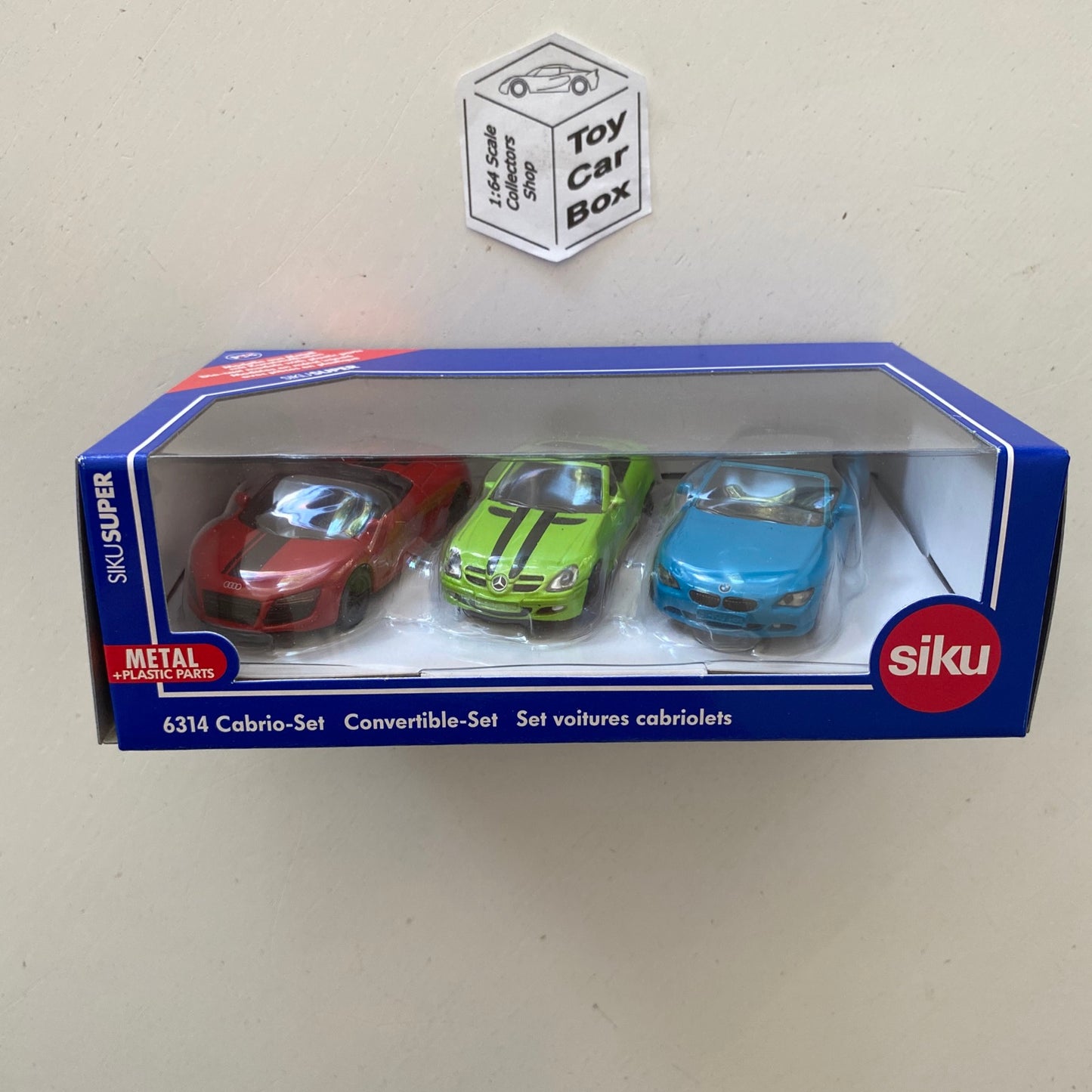 SIKU #6314 - Cabrio Set (Audi R8, Mercedes-Benz SLK & BMW 645i) R99