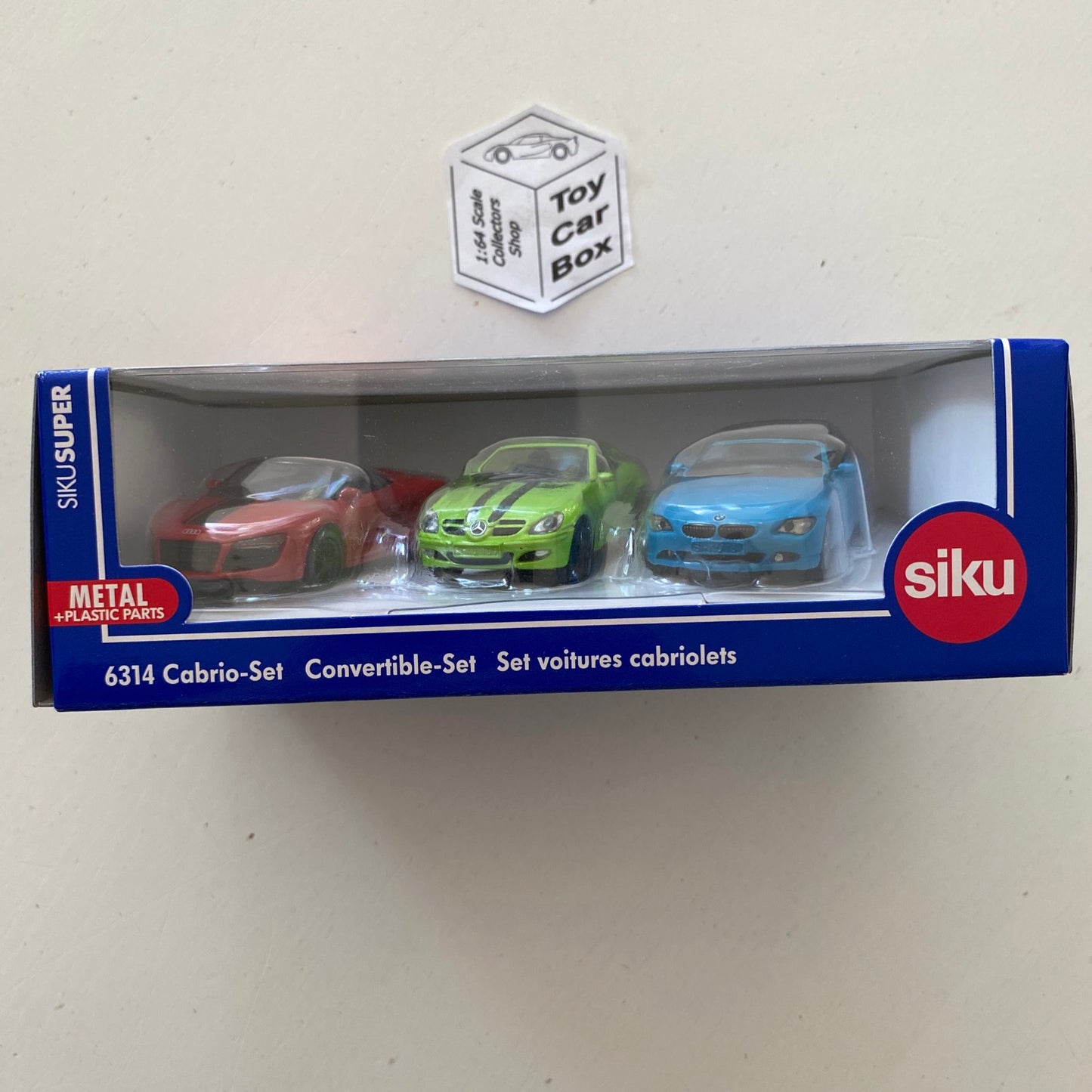 SIKU #6314 - Cabrio Set (Audi R8, Mercedes-Benz SLK & BMW 645i) R99