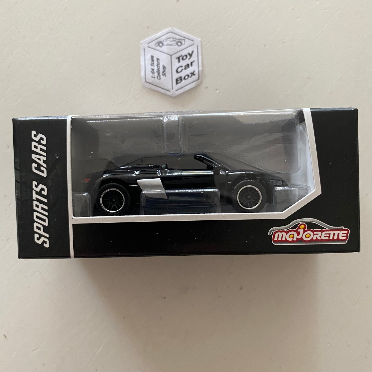 MAJORETTE - Audi R8 Convertible (Black - Sports Cars Box) 1/64 Scale* - D72