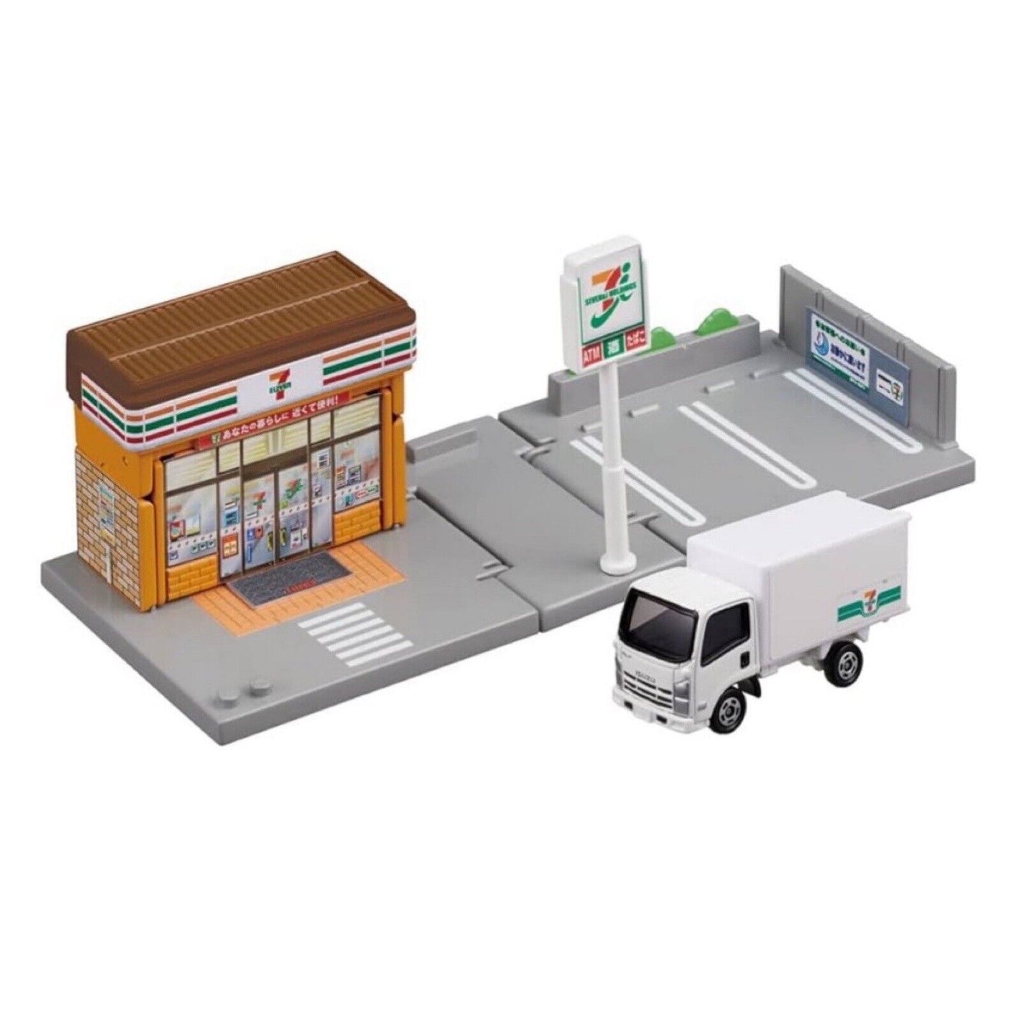 TOMICA Town - 7 Eleven Convenience Store & Isuzu Truck (Boxed) P61