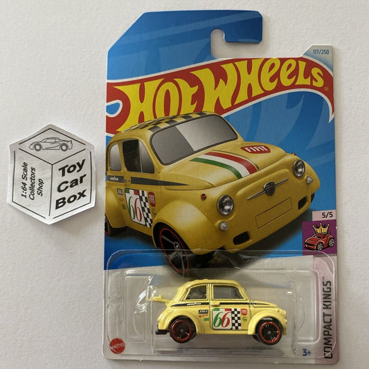 2024 HOT WHEELS #117 - ‘60s Fiat 500D Modificado (Compact Kings - Long Card) A80