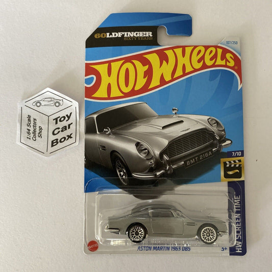 2024 HOT WHEELS #107 - Aston Martin 1963 DB5 (HW Screen Time - Long Card) A80