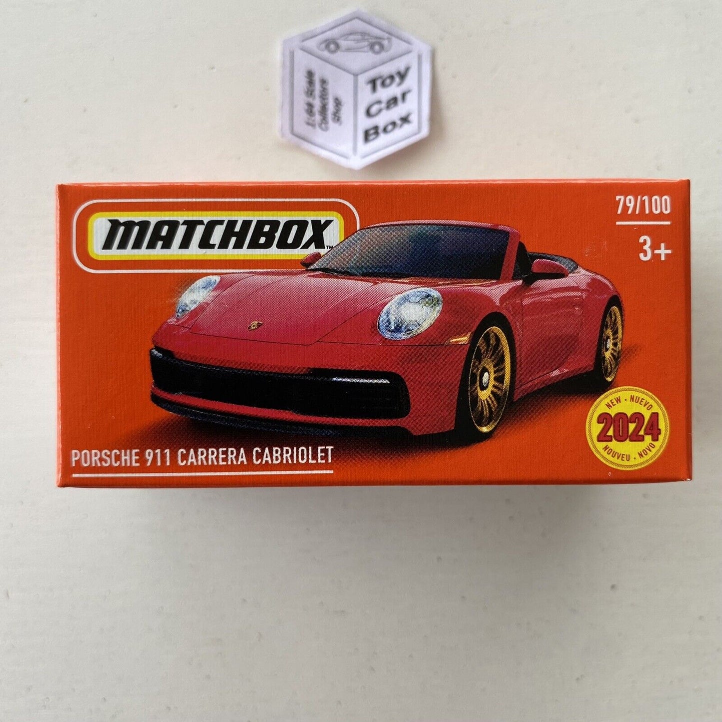 2024 MATCHBOX #79 - Porsche 911 Carrera Cabrio (Red - Power Grab - Unopened) C50
