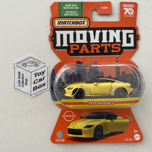 2023 MATCHBOX Moving Parts #29 - 2023 Nissan Z (Yellow - Opening Doors) E75
