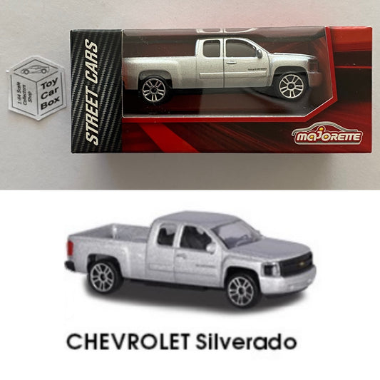 MAJORETTE Chevy Silverado (1/71* Street Cars Box - Silver #217E) C07