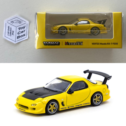 TARMAC - Mazda RX-7 FD3S (Vertex - Yellow - 1/64 Scale) O35