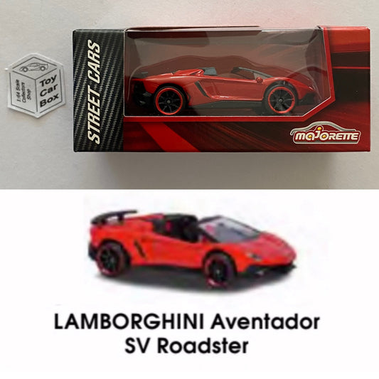 MAJORETTE Lamborghini Aventador SV Roadster (1/64* Street Cars Box - Red) C07
