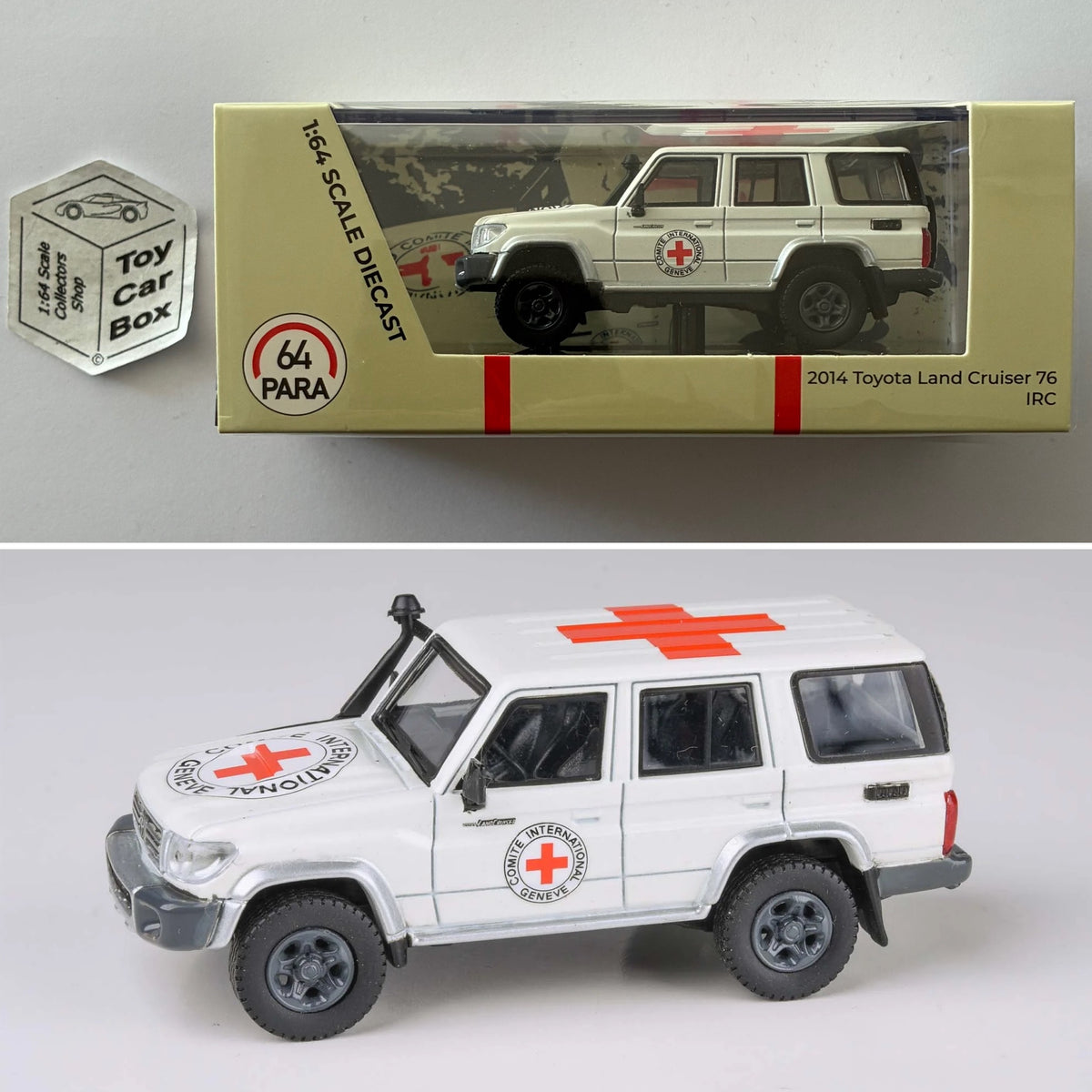 PARA64 - 2014 Toyota Land Cruiser 76 (White / IRC - 1/64 Scale) P50g