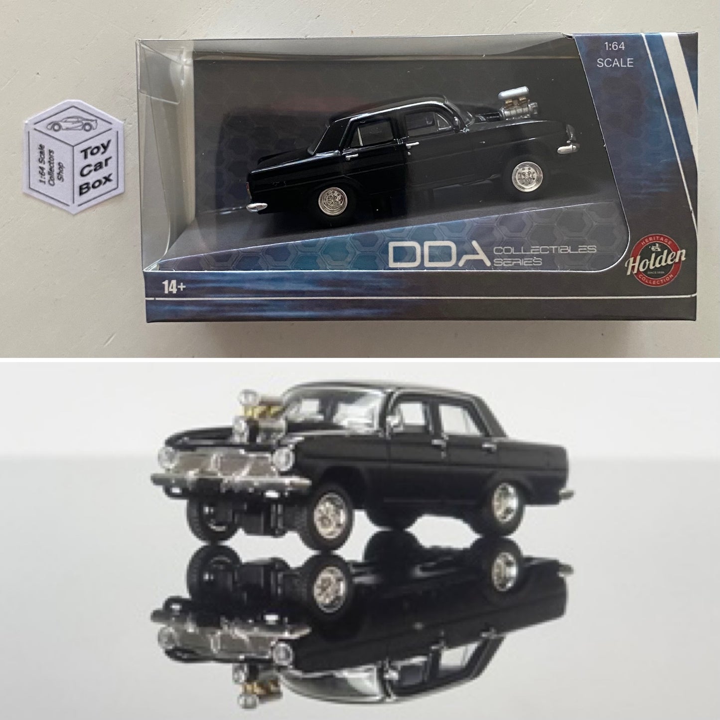 DDA Collectibles - 1964 Holden EH Drag Racer (Black 1/64 - Boxed) N25