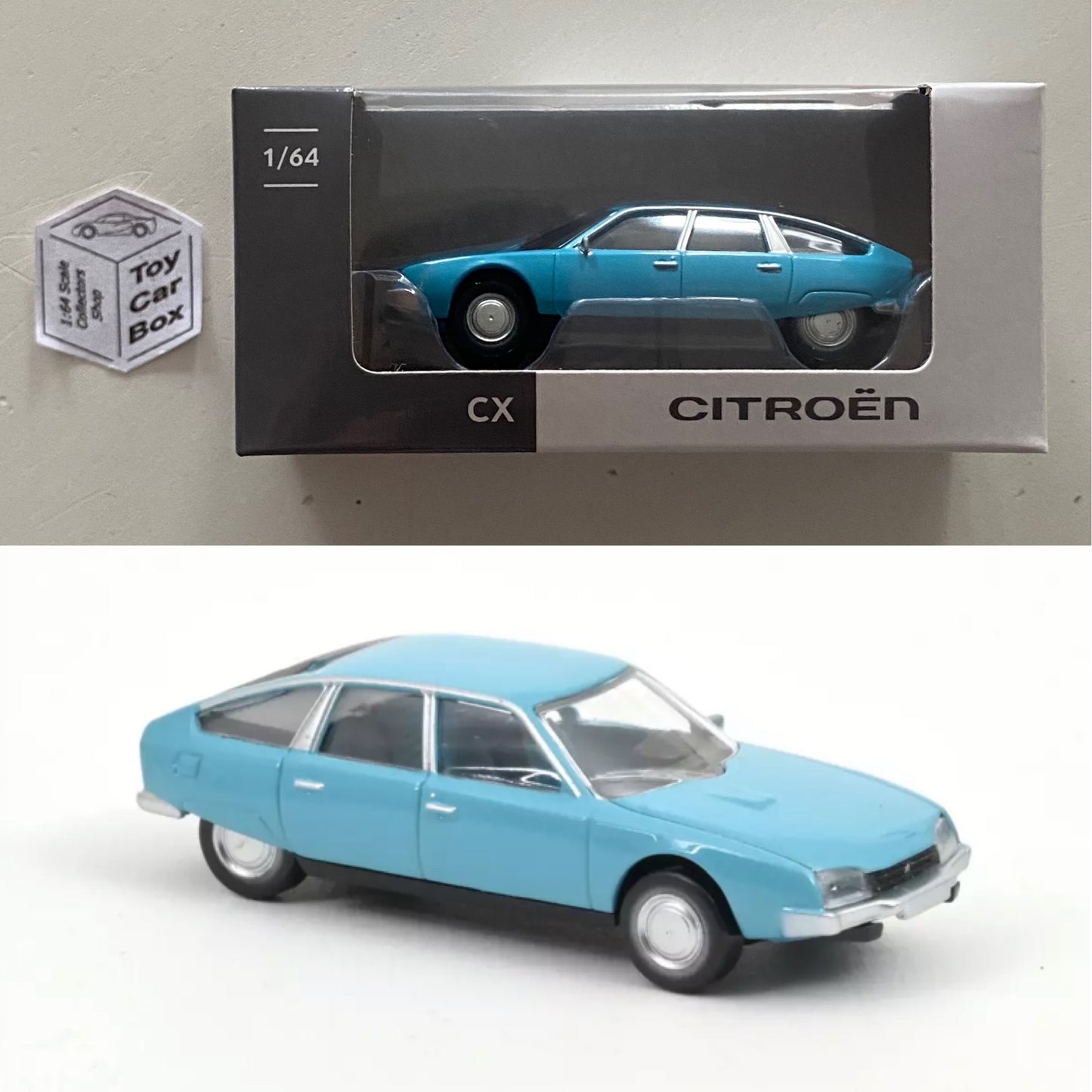 NOREV 1:64 Scale* - 1974 Citroen CX (Lagune Blue - Boxed) F22g