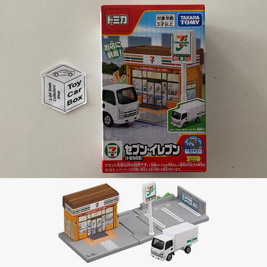 TOMICA Town - 7 Eleven Convenience Store & Isuzu Truck (Boxed) P61