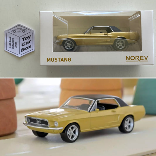 NOREV 1:43 Scale* - 1968 Ford Mustang (Gold - Boxed Jet Car) O31g