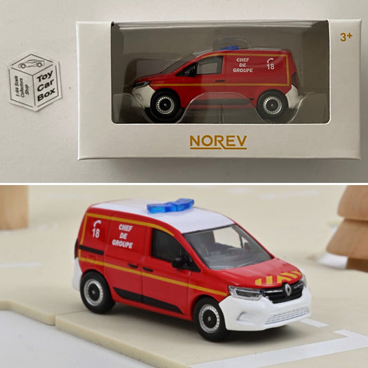 NOREV - 2023 Renault Kangoo (Pompiers Chef De Group - 1:64 MiniJet - Boxed) F22g