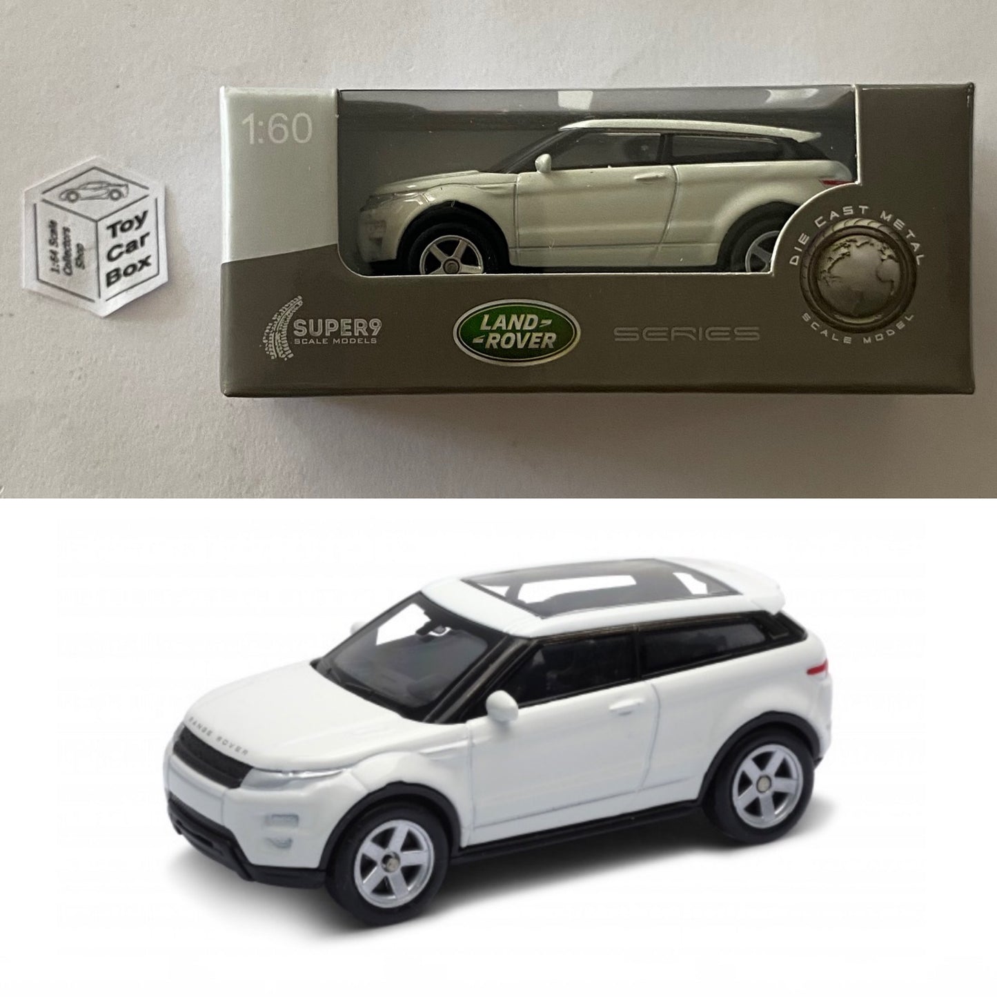 WELLY 1:60-64 - Range Rover Evoque (White #52327 - Boxed - See Notes) E01g