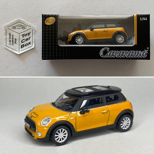 CARARAMA - BMW Mini Cooper S (F56) Hatch (1:64 Scale - Orange - Boxed) K13g