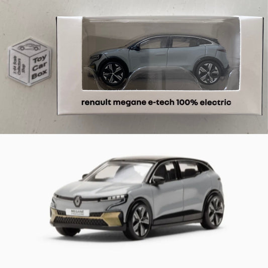 NOREV 1:64 Scale - 2022 Renault Megane E-Tech (Grey - Boxed) H40g