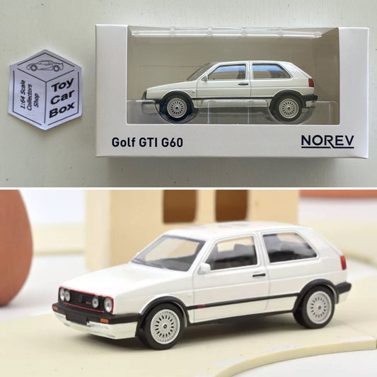 NOREV 1:43 Scale* - 1990 Volkswagen VW Golf GTI (White - Boxed Jet Car) O31g