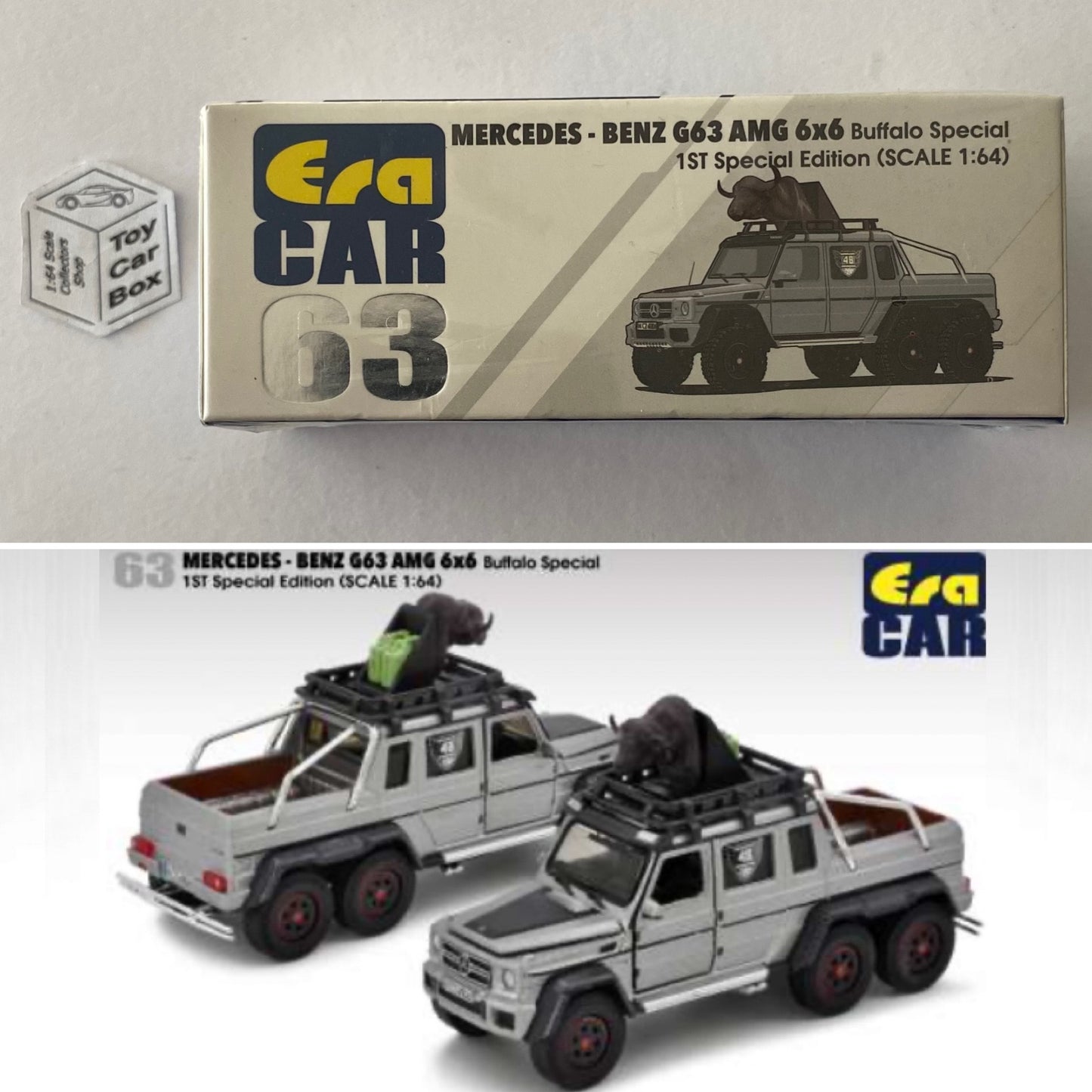 ERA CAR #63 - Mercedes-Benz G63 AMG 6x6 (1:64 - Buffalo Special - Boxed) K00g