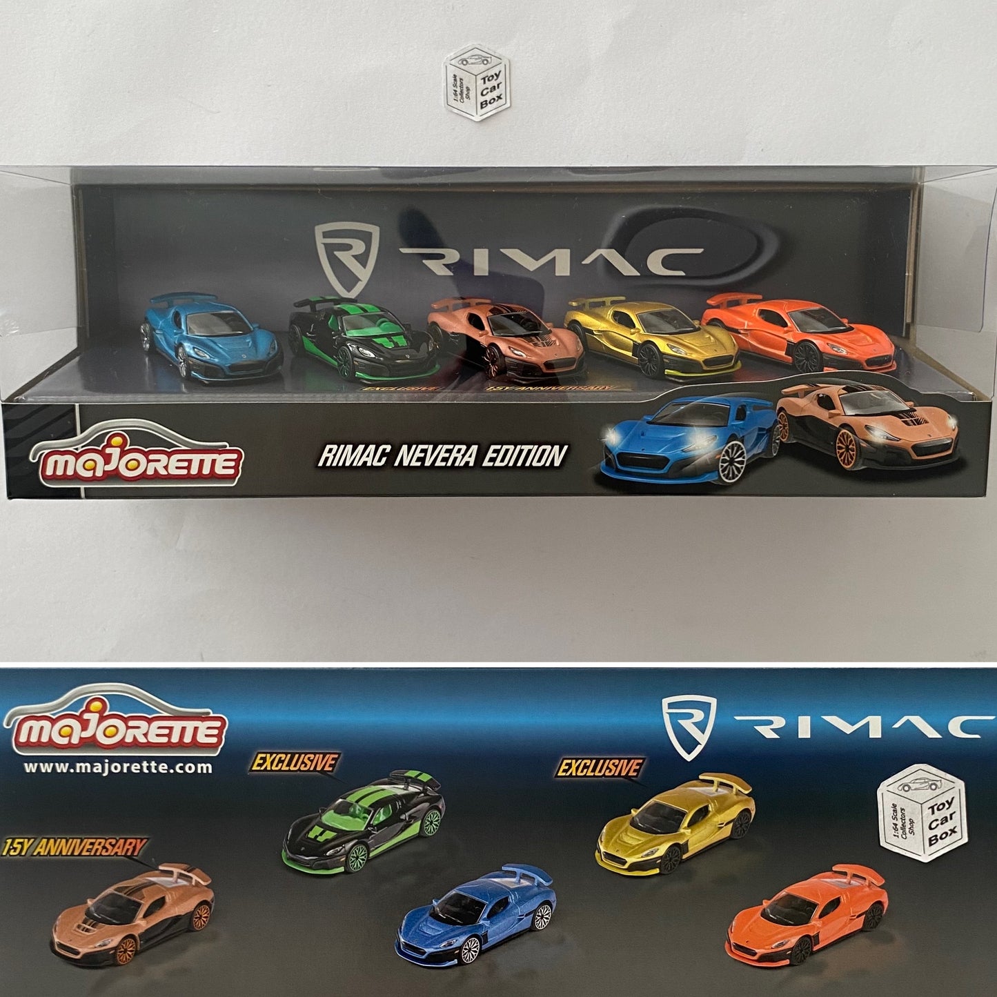 MAJORETTE Rimac Nevera Gift Set (5 Car Set with 2 Exclusive Colours) BD19