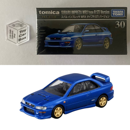 TOMICA Premium #30 - Subaru Impreza WRX Type R STi (Blue 1/61 Scale - Boxed) I45