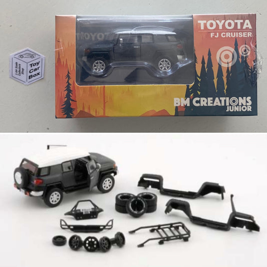 BM CREATIONS - Toyota FJ Cruiser (1:64 Scale - Matt Black - RHD) L49g