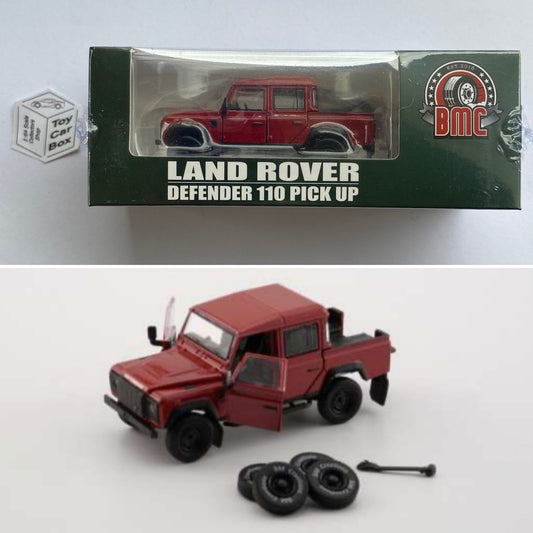 BM CREATIONS - Land Rover Defender 110 Pickup (1:64 Scale - Orange - LHD) N66