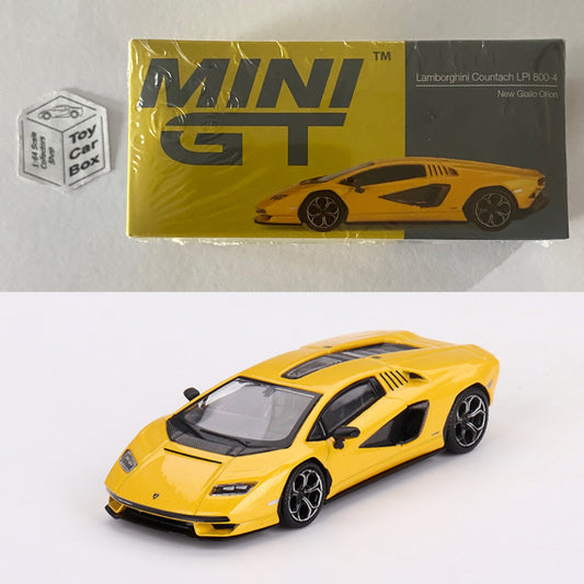 Mini GT #733 - Lamborghini Countach LPI800-4 (Yellow - 1/64 Boxed) L75g