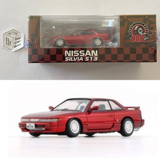 BM CREATIONS - Nissan Silvia S13 (1:64 - Metallic Red - RHD) M14g