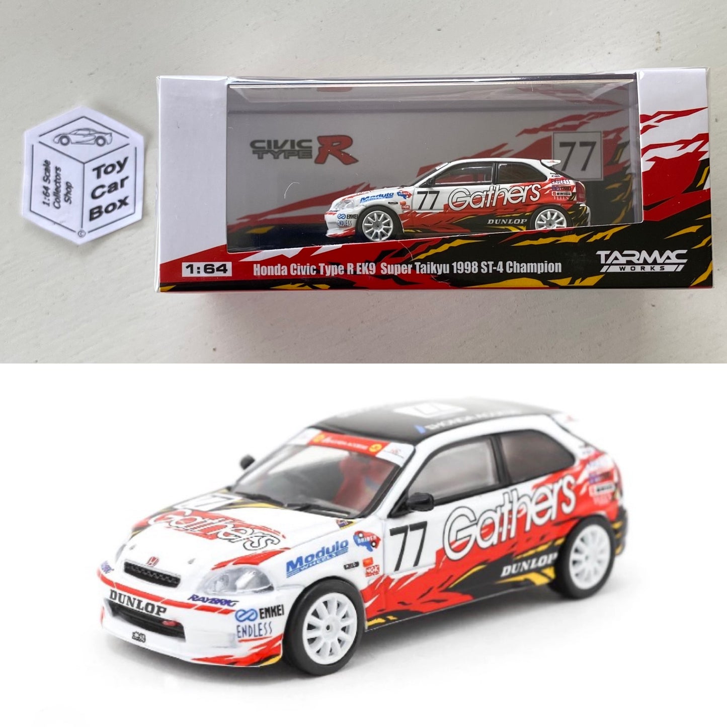 TARMAC - Honda Civic Type R EK9 (1998 Super Taikyu Champion - 1/64 Scale) O25g