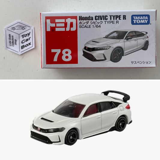 TOMICA Regular #78 - Honda Civic Type R - FL5 (White - 1/64 Scale - Boxed) F12