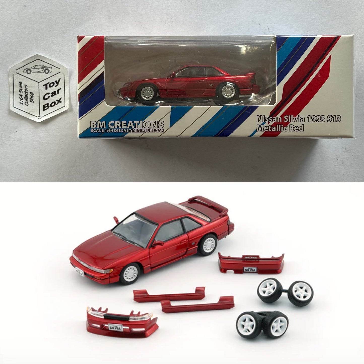 BM CREATIONS - Nissan Silvia S13 (1:64 Sinopec - Push To The Max - X-Series) Og