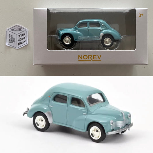 NOREV 1:64 Scale* - 1952 Renault 4CV (Clear Blue - Boxed) F22g