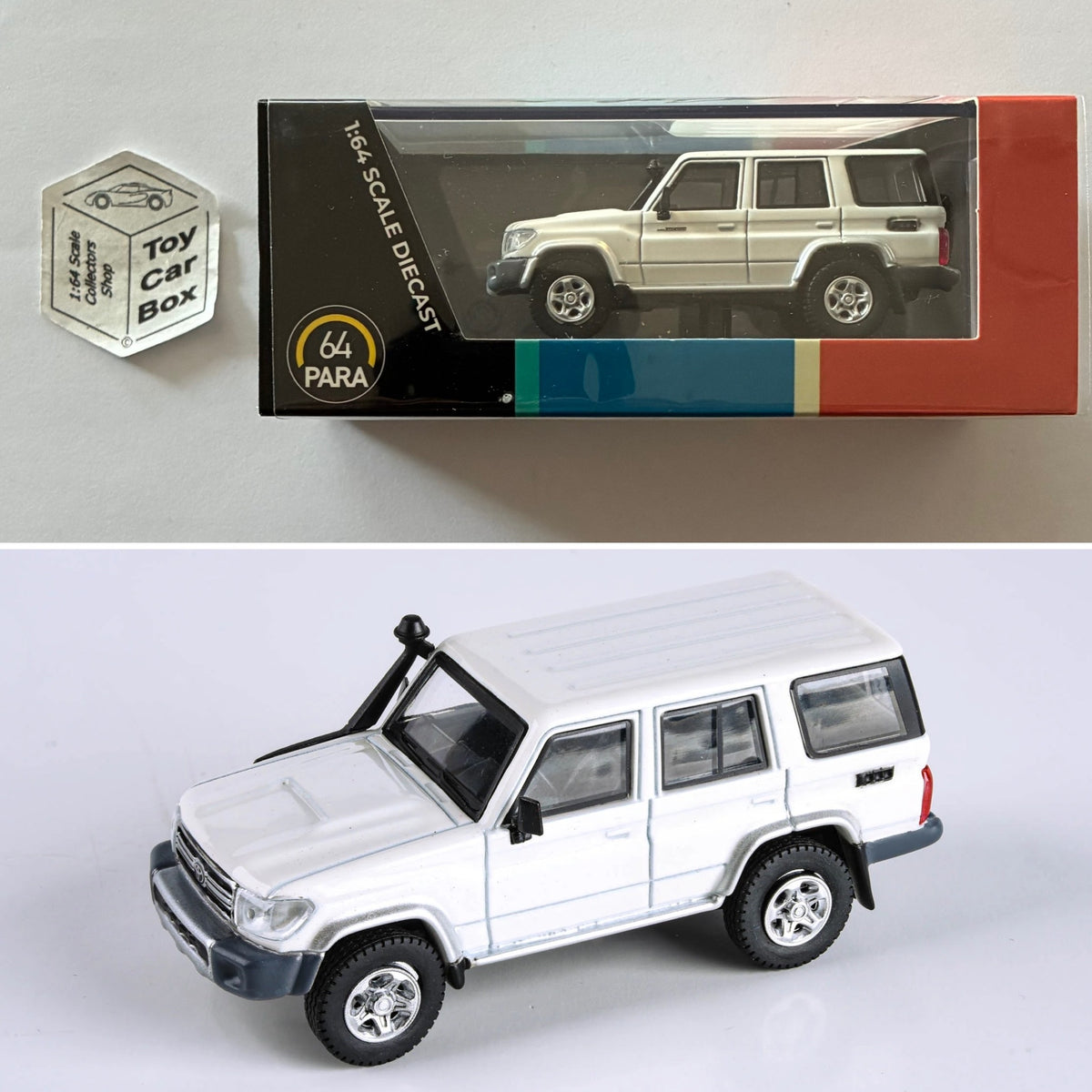 PARA64 - Toyota Land Cruiser 76 (French Vanilla / White - 1/64 Scale) P50g