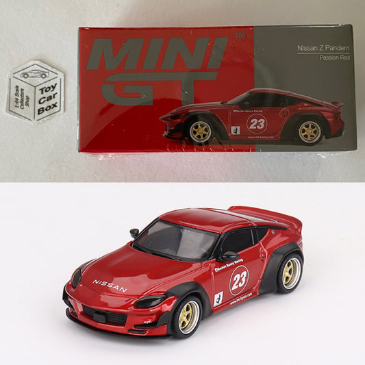 Mini GT #722 - Nissan Z Pandem (Passion Red - 1/64 Boxed) L33g