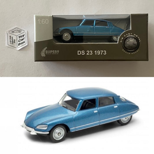 WELLY 1:60-64 - 1973 Citroen DS 23 (Blue #52381 - Boxed - See Notes) E01g