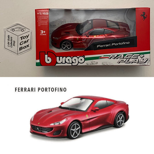 BBURAGO 1/43 - Ferrari Portofino (Red - Race & Play - Boxed) H75