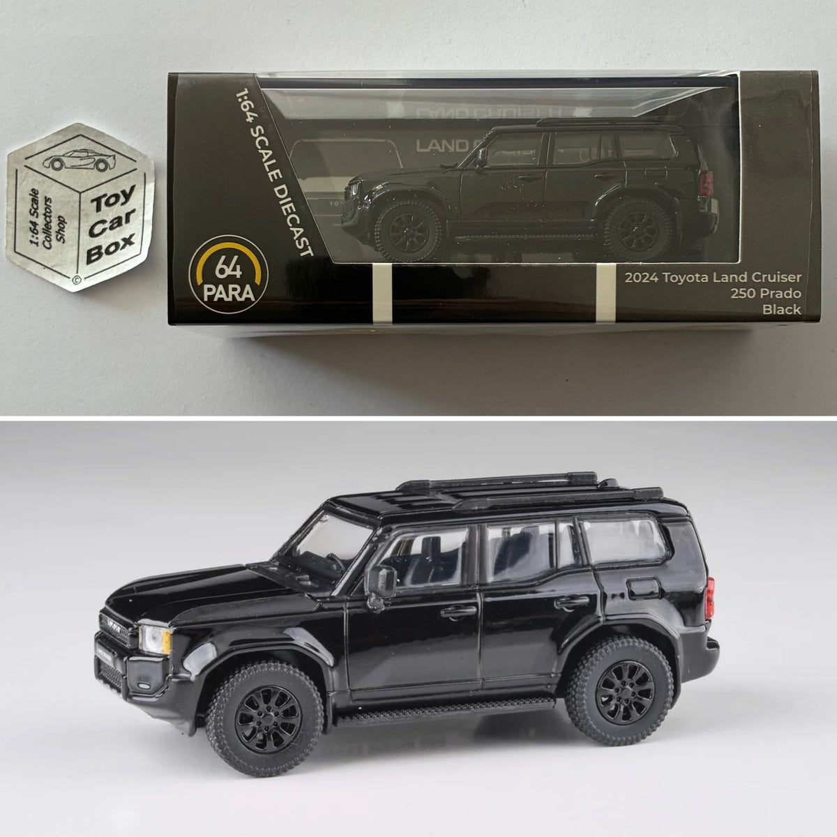PARA64 - 2024 Toyota Land Cruiser Prado 250 (Black - 1/64 Scale) P50g