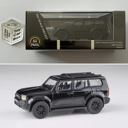 PARA64 - 2024 Toyota Land Cruiser Prado 250 (Black - 1/64 Scale) P50g