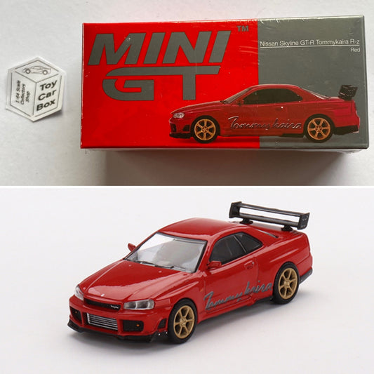 Mini GT #543 - Nissan Skyline GT-R Tommykaira R-Z (Red - 1/64 Scale Boxed) O32
