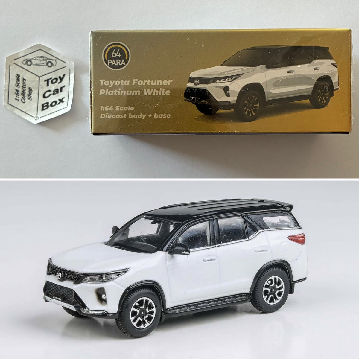 PARA64 - 2023 Toyota Fortuner (Platinum White - 1/64 Scale - Boxed) P50g