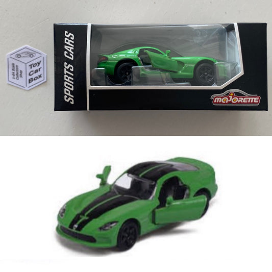 MAJORETTE - Dodge Viper SRT (Green - Sports Cars Box) 1/64 Scale* -D72