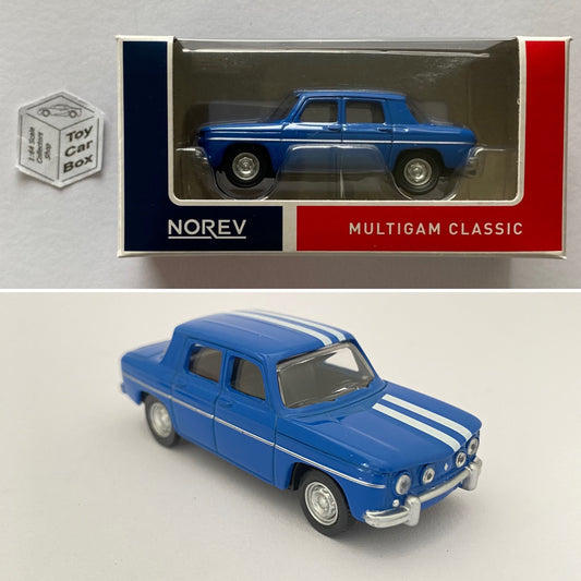 NOREV - 1965 Renault 8 Gordini (Blue - 1:64 Scale - MiniJet Boxed) E16g