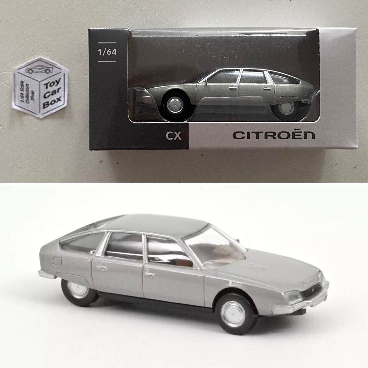 NOREV 1:64 Scale* - 1974 Citroen CX (Gris Largentiere Grey - Boxed) G02g