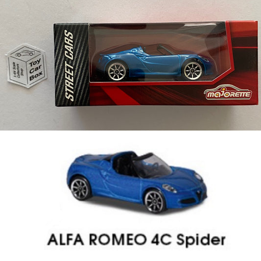 MAJORETTE Alfa Romeo 4C Spider (1/57* Street Cars Box - Blue #271C) C07