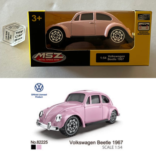 MSZ - VW Volkswagen Beetle 1967 (Pink - 3" model - 1/54 Scale* - Boxed) B49