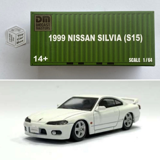 BM CREATIONS - Nissan Silvia S15 - 1999 (1:64 Diecast Masters - White -LHD) N66