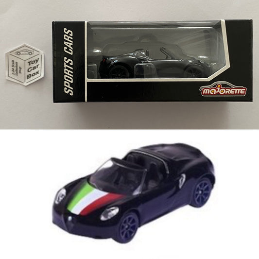 MAJORETTE - Alfa Romeo 4C Spyder (Black - Sports Cars Box) 1/64 Scale* - D72