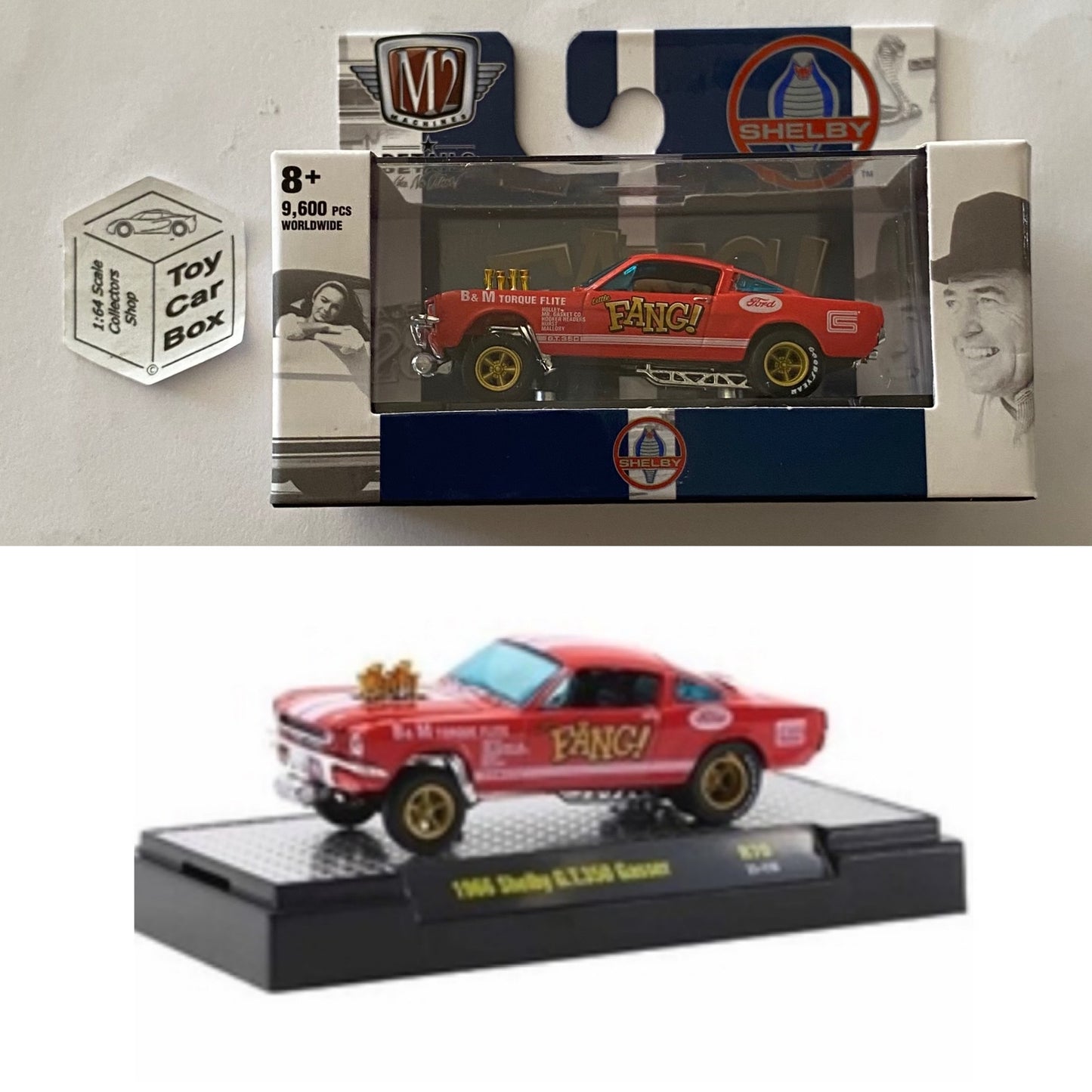 M2 MACHINES - 1966 Shelby GT350 Gasser (Red - Auto Gassers R70) L92g