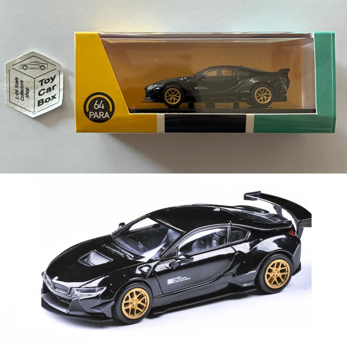 PARA64 - Liberty Walk BMW i8 Coupe (Black - 1/64 Scale) P50g