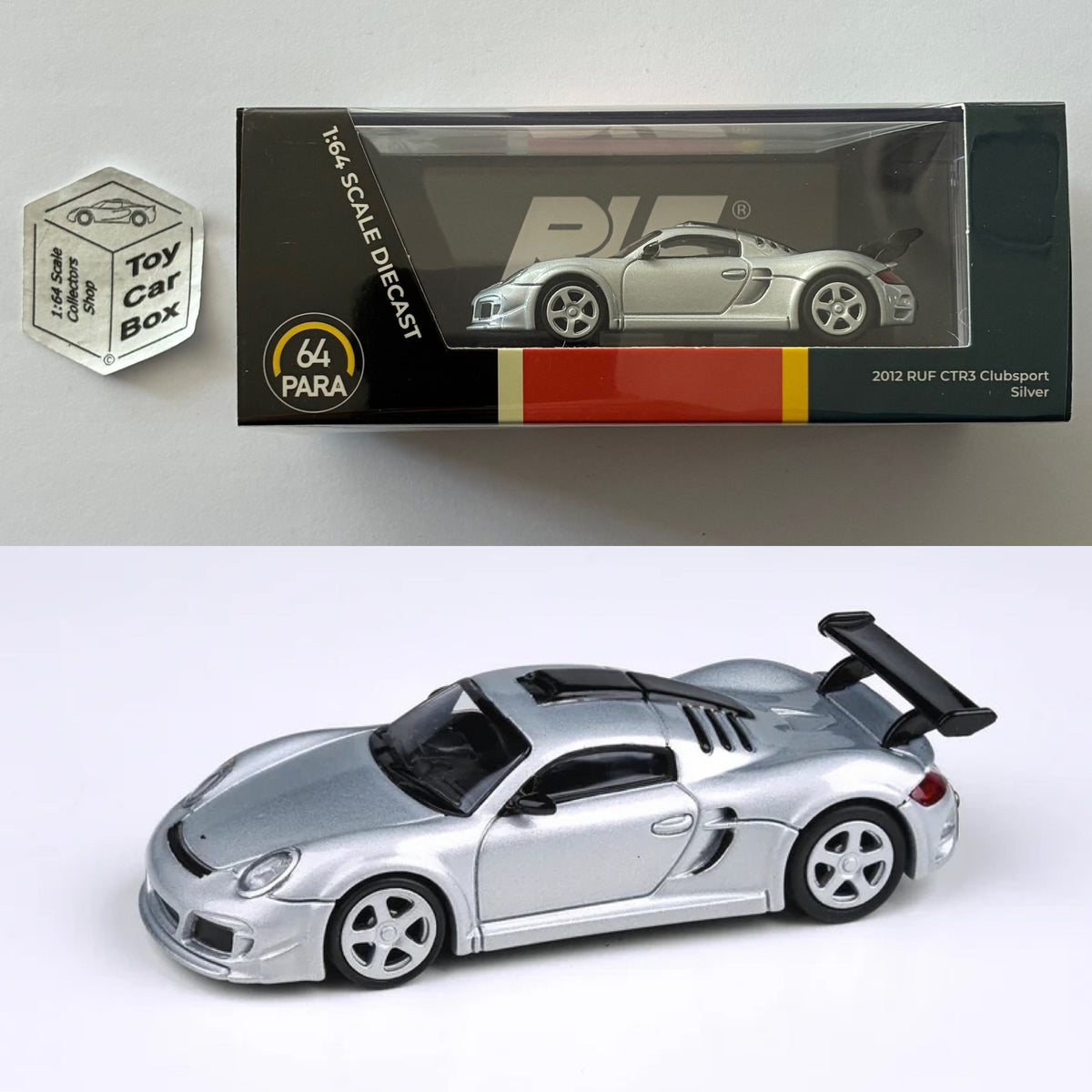 PARA64 - 2012 RUF CTR3 Clubsport (Silver - 1/64 Scale) P50g